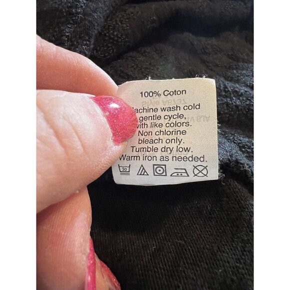 J. Crew Floral Overlay Black Blouse Size M - Picture 7 of 8